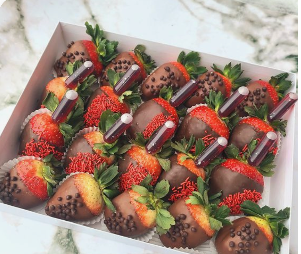 Wine Infused Strawberries