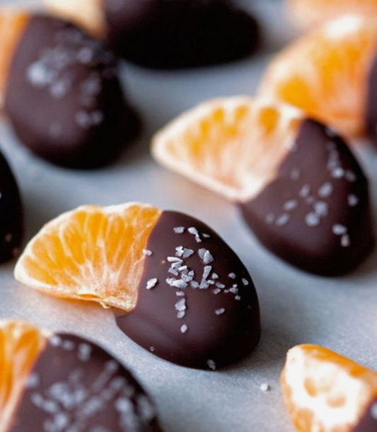 Chocolate-covered mandarins